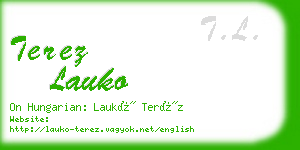 terez lauko business card